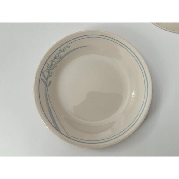 CORELLE BLUE LILY Dessert Bread & Butter Plates 6 3/4" Set of 6 Corning Ware USA - Picture 3 of 6